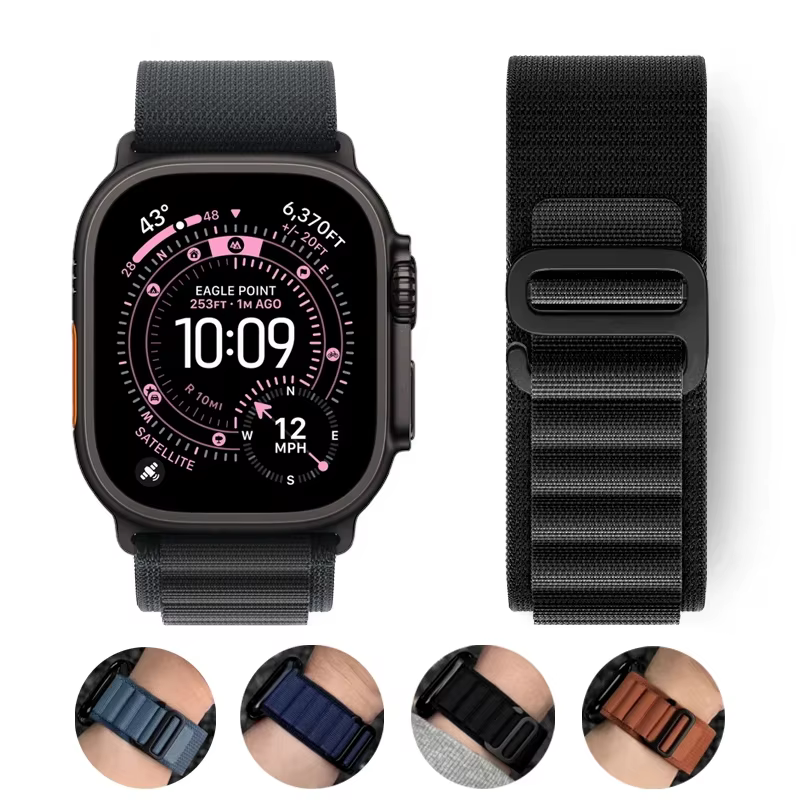 Boucle alpine pour bracelet de montre Apple ultra 3 49mm série 10 9 8 SE3 46mm 42mm 40-44mm 45mm 41mm