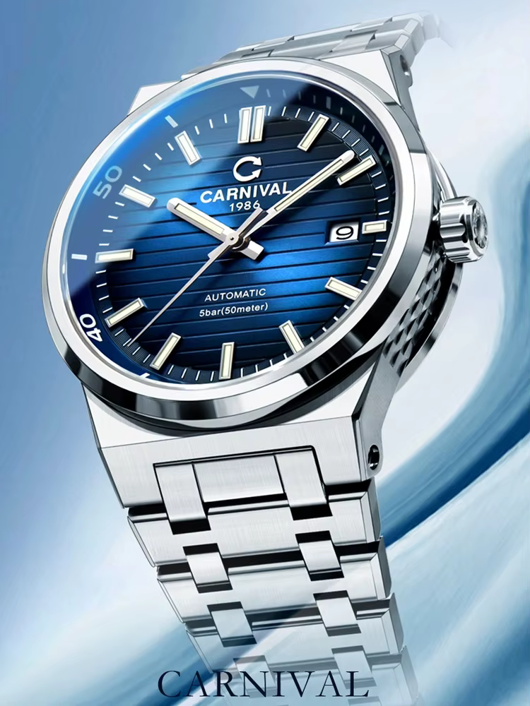 IW japon mis5 mouvement Sport hommes montre gris automatique mécanique montres haut de gamme de luxe étanche lumineux Date
