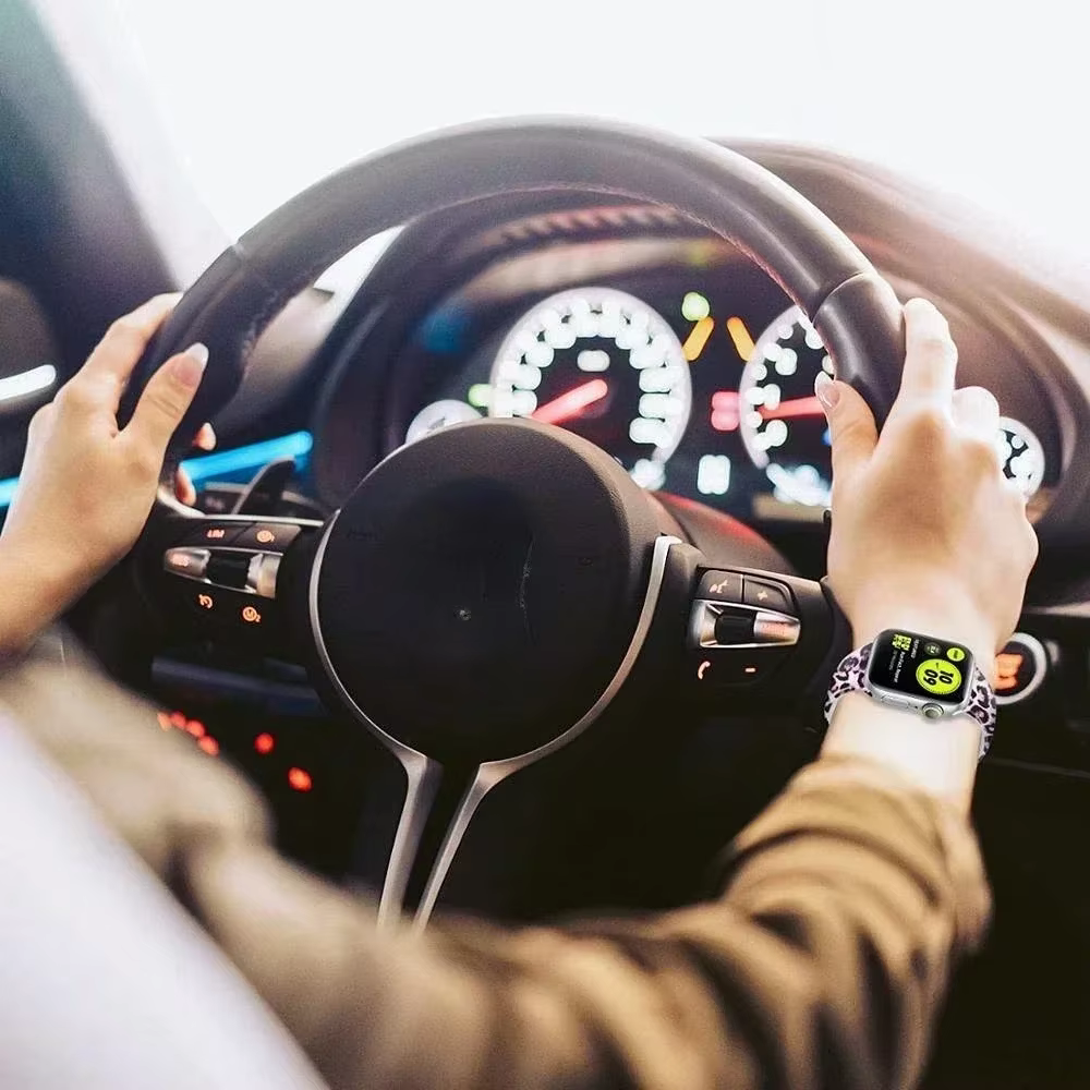 Bracelet de montre en Silicone imprimé léopard