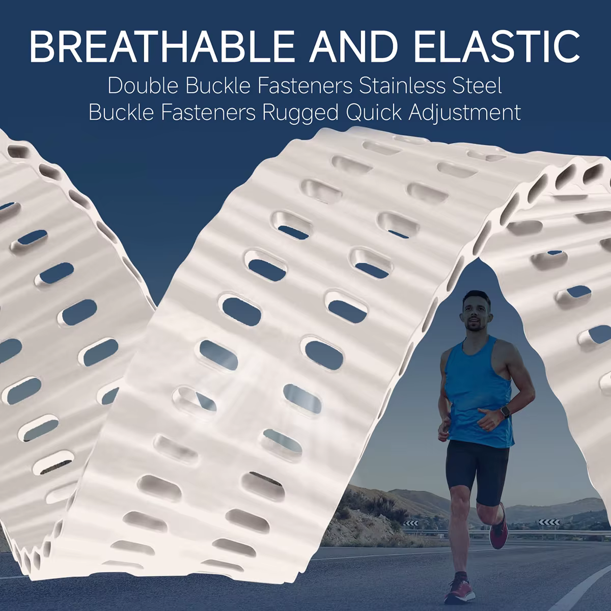 Bracelet marin pour montre Amazfit t-rex 3/2/bracelet en silicone élastique bicolore ultra