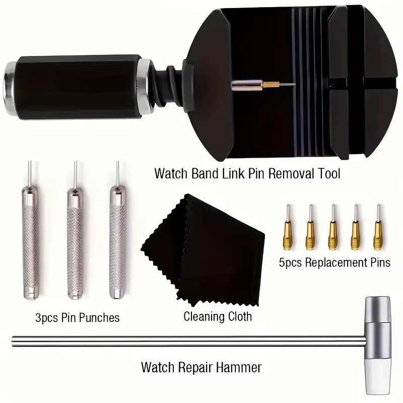 Kit d'outils de réparation de montres professionnel de luxe 52 pièces/ensemble