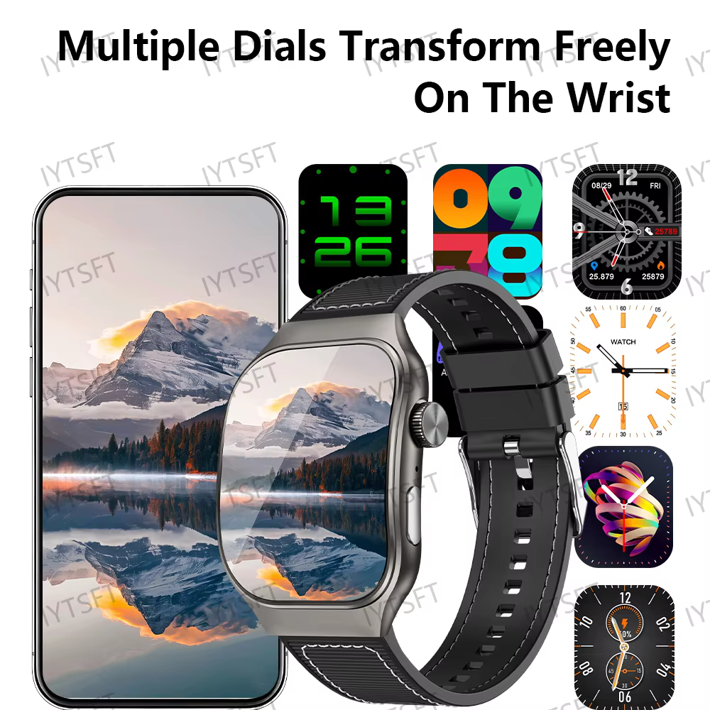 LAXASFIT 2.01 pouces écran incurvé montre intelligente pour hommes Bluetooth 5.3 HD appel plusieurs Modes de sport femme