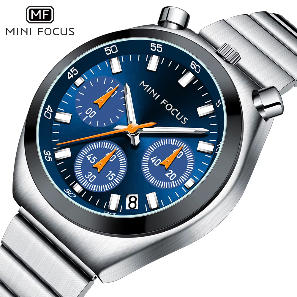 MINI FOCUS-Montre en or pour femmes, bracelet en acier créatif étanche