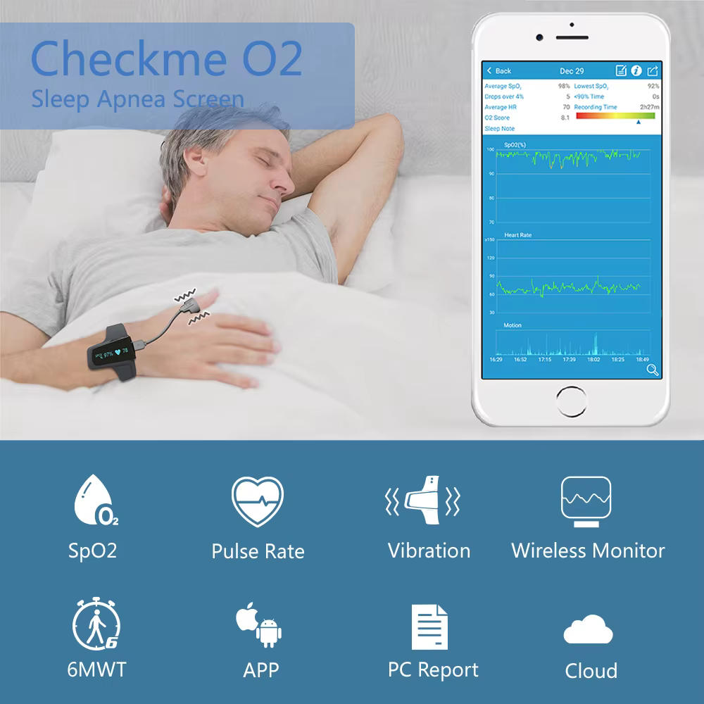 Oxymètre de poignet Bluetooth Spo2