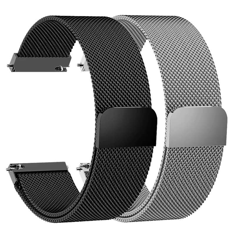 Bracelet de montre magnétique en maille Milan pour hommes et femmes