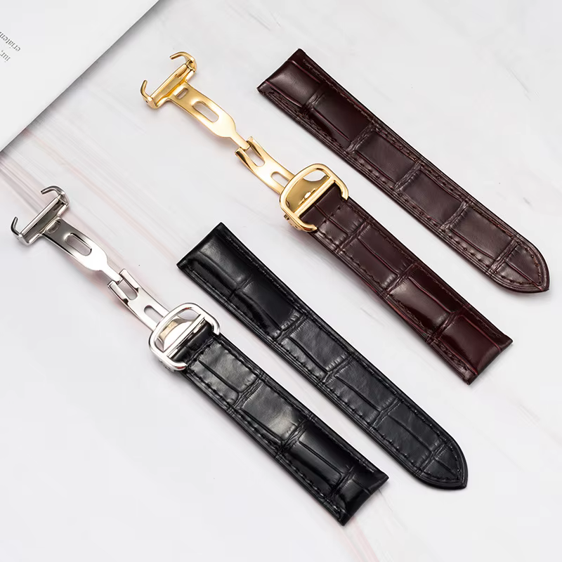 16mm 18mm 20mm 22mm Bracelet de montre en cuir véritable