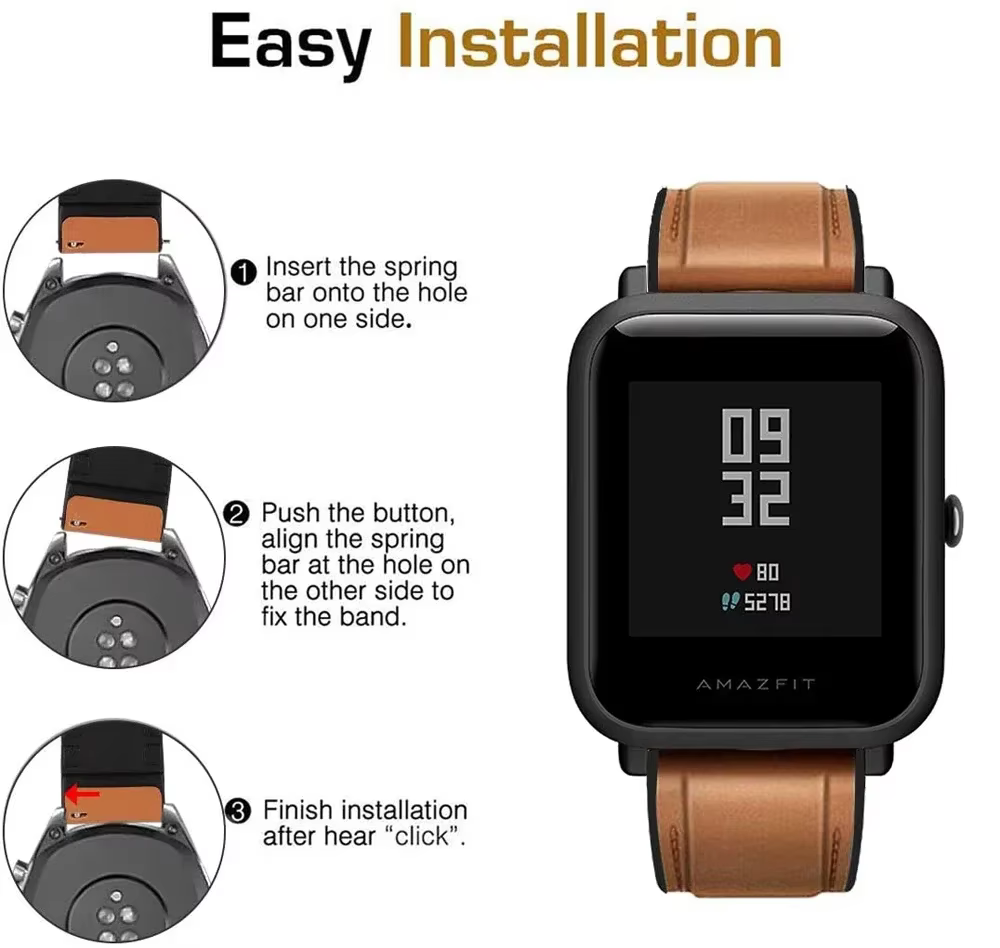 Pour POLAR Vantage V3 M2 M bande 22mm cuir + Bracelet en Silicone