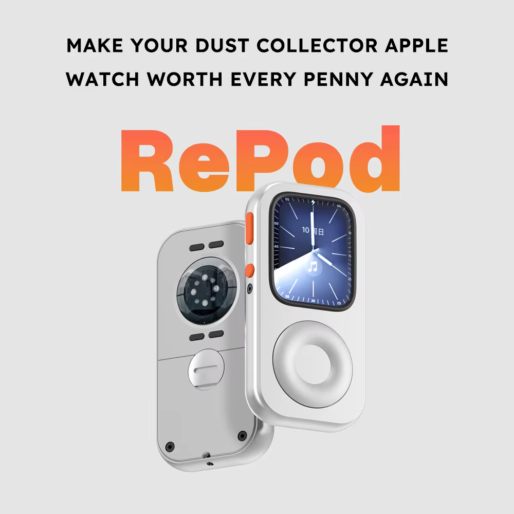 Étui de protection en alliage d'aluminium CNC de style rétro RePod pour Apple Watch Series 6 7 8 9 10