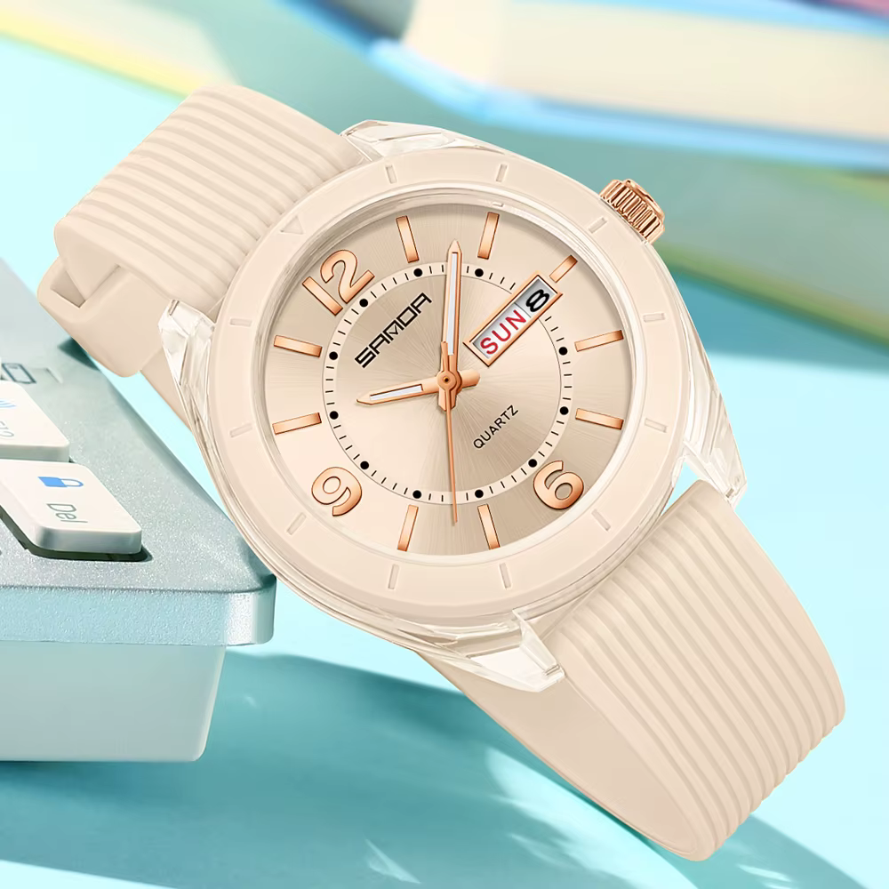 SANDA montre à Quartz pour femmes étanche Auto Date semaine élégant luxe dames montre-bracelet
