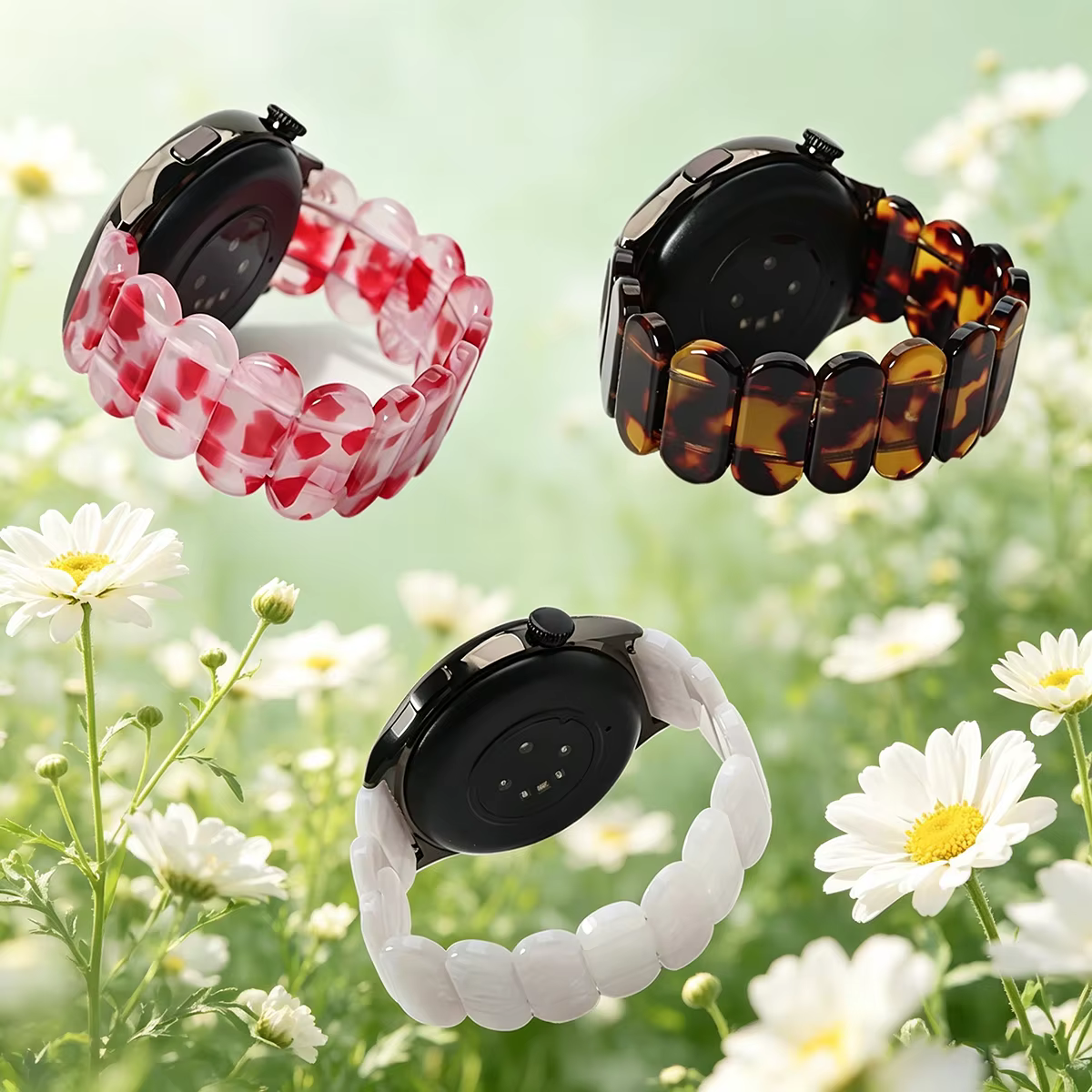 Bracelet extensible en résine de 20mm 22mm