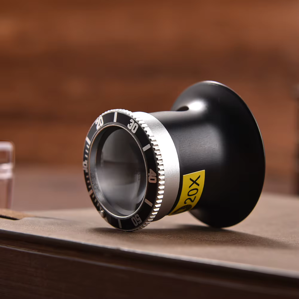 JUELONG alliage d'aluminium qualité supérieure 5X/10X/20X montre collecteurs Loupe oculaire pour RLX SubMariner et série GMT
