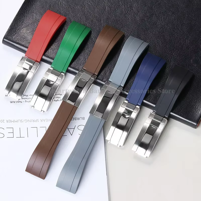 Bracelet de montre en caoutchouc de 20mm pour Rolex pour Submariner pour Daytona