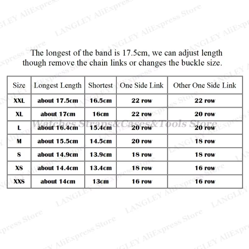 Bracelet de montre requin 4.0mm d'épaisseur pour Seiko pour Omega 18mm 20mm 22mm 24mm