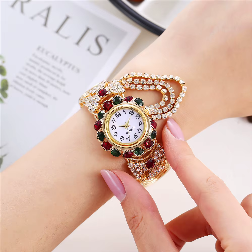 SaSaus-Montre-bracelet en acier inoxydable pour femme
