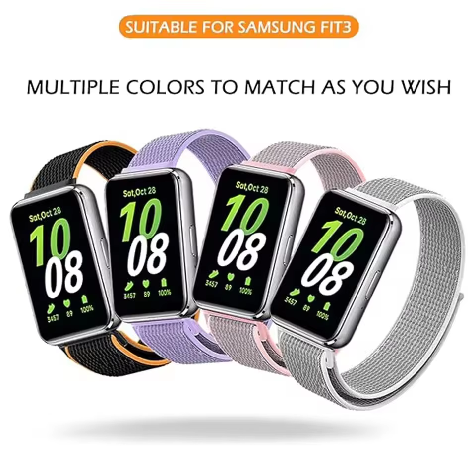 Bracelet à boucle en Nylon pour Samsung Galaxy Fit 3