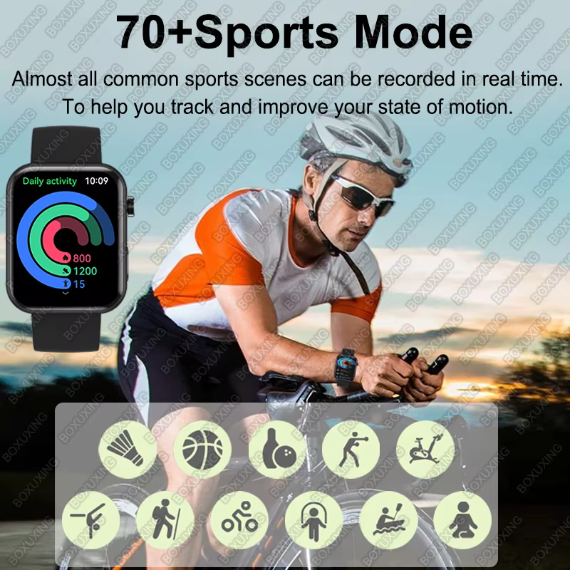 2025 nouvelle caméra montre intelligente hommes femmes Photos enregistrement vidéo moniteur de santé étanche sport