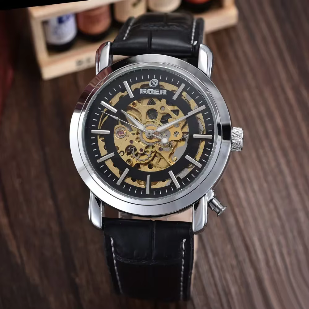 Montres en cuir PU pour hommes