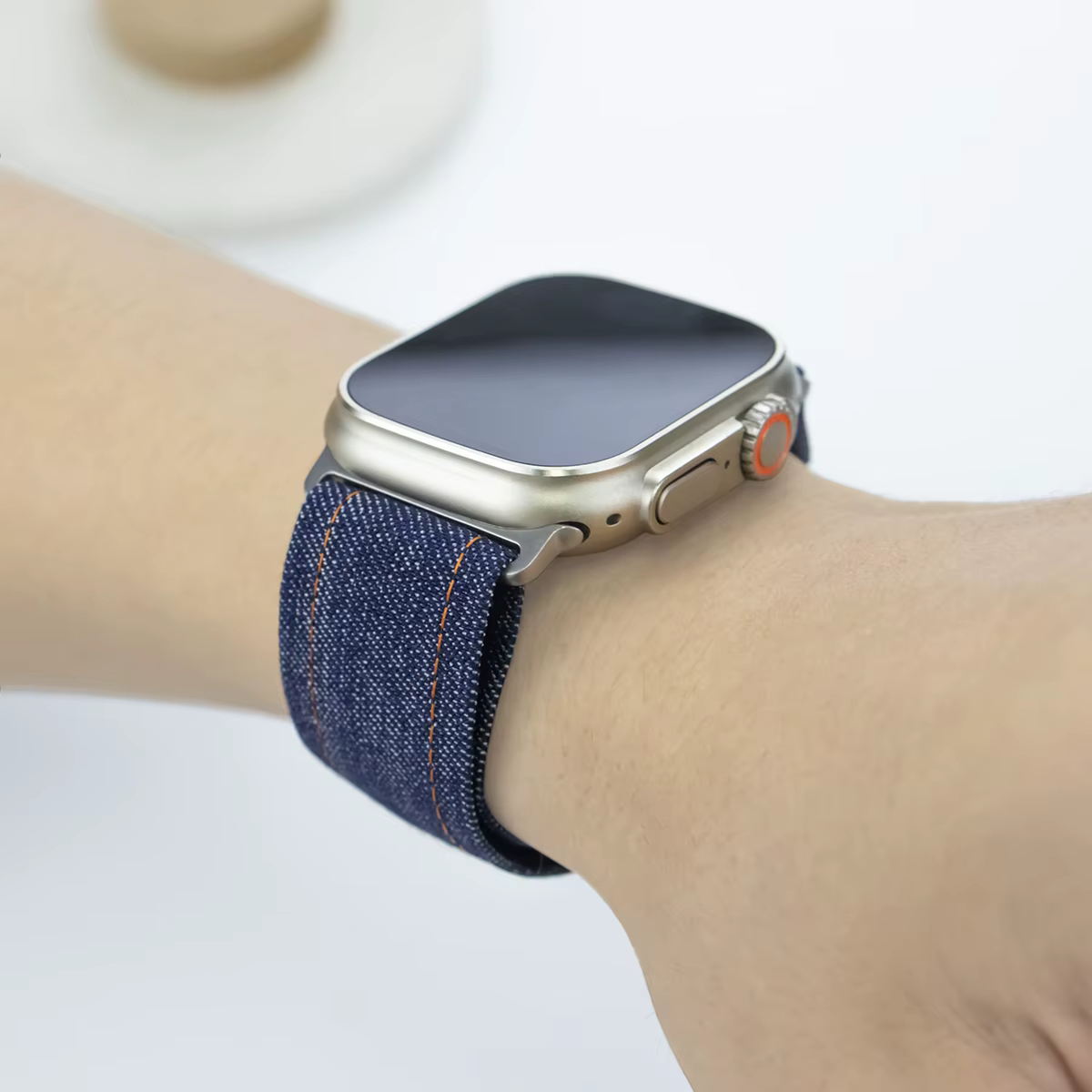 Bracelet à boucle en tissu tissé pour Apple Watch