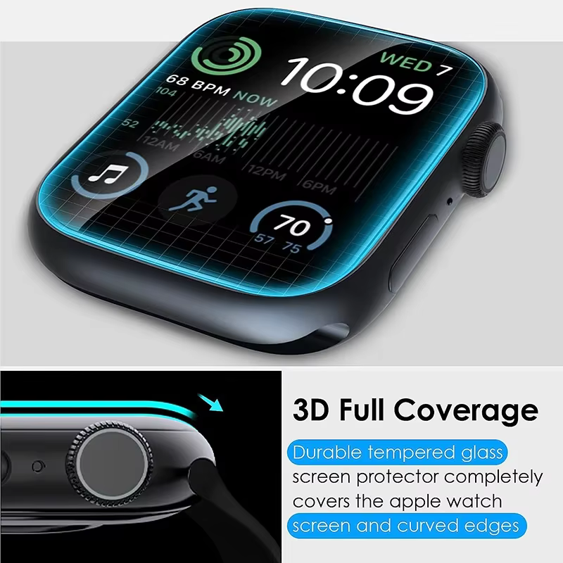 Protecteur d'écran entièrement incurvé pour Apple Watch Ultra 3 49MM