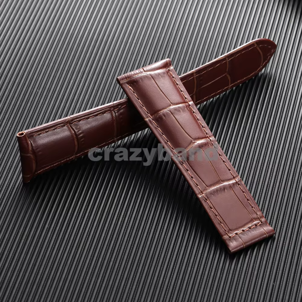 Bracelet de montre en cuir véritable pour Cartier Tank London Solo Business