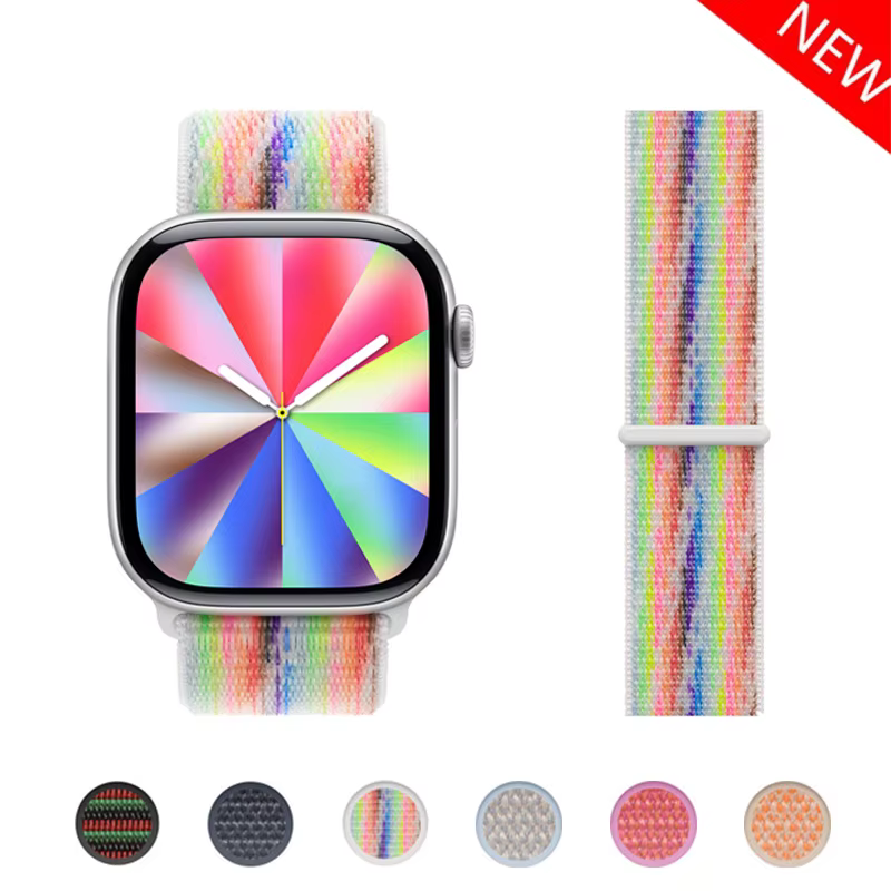 Boucle en Nylon officielle pour Apple Watch 11
