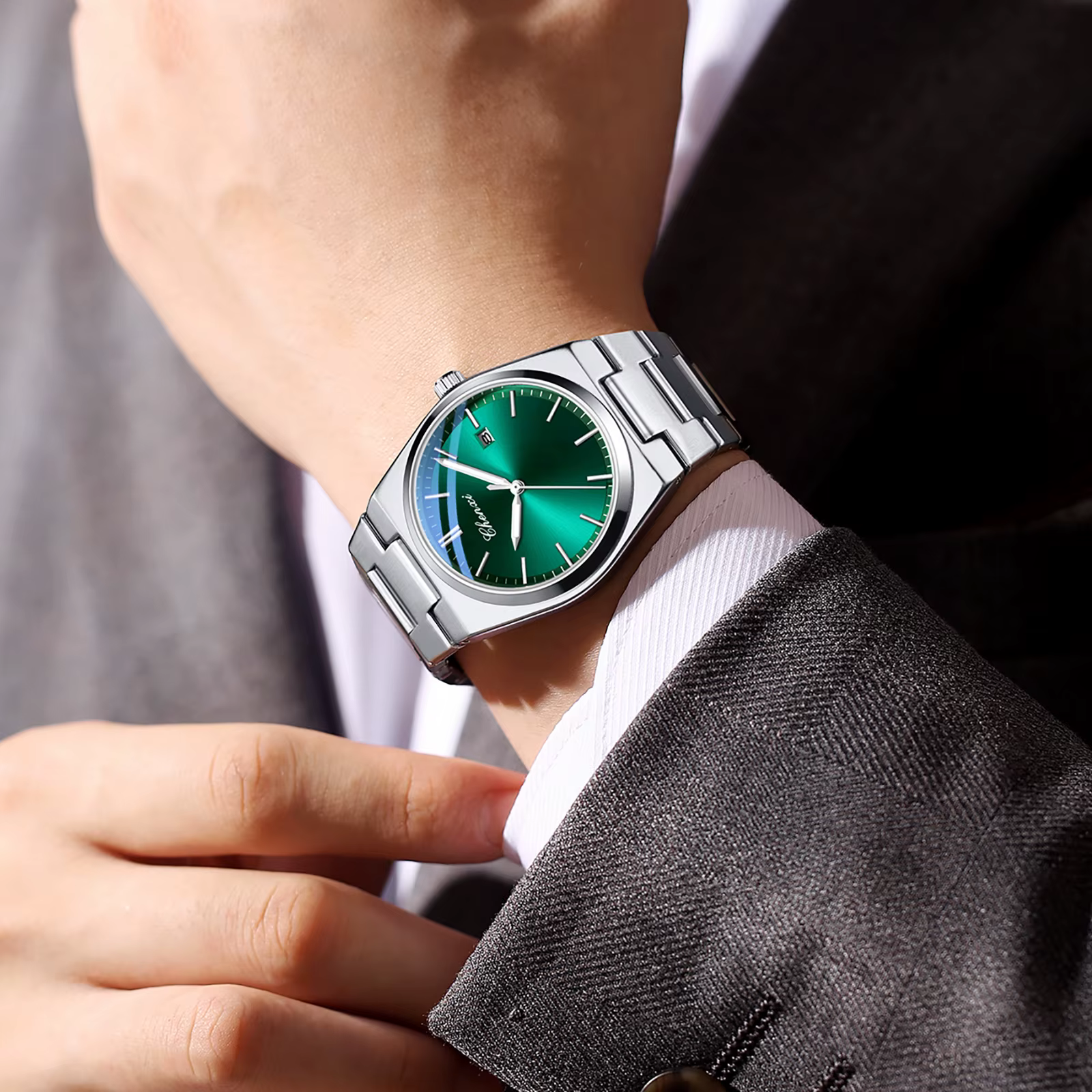 Montre à quartz étanche pour homme