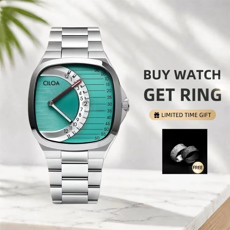Montre carrée rétro CILOA pour homme