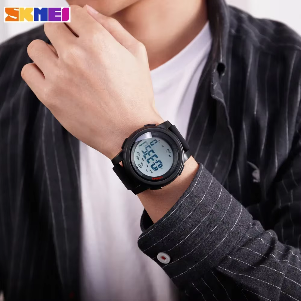 Montre-bracelet de sport numérique pour homme