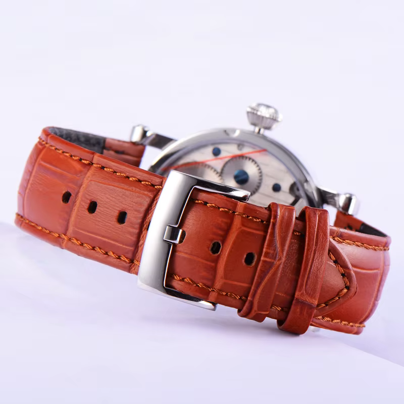Montre-bracelet mécanique à remontage manuel pour homme