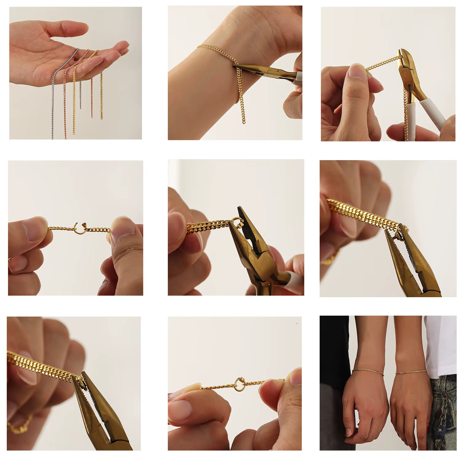 Qitian nouveau Bracelet éternel permanent Couple bijoux coffret cadeau faire vous-même mode Bracelet Kit saint valentin meilleur cadeau