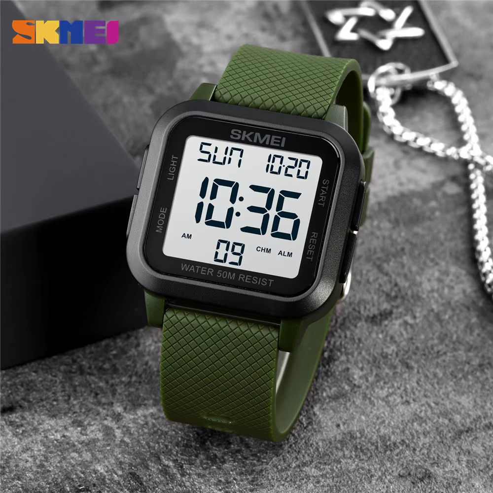 SKMEI 1894 montre militaire étanche pour hommes électronique antichoc numérique sport