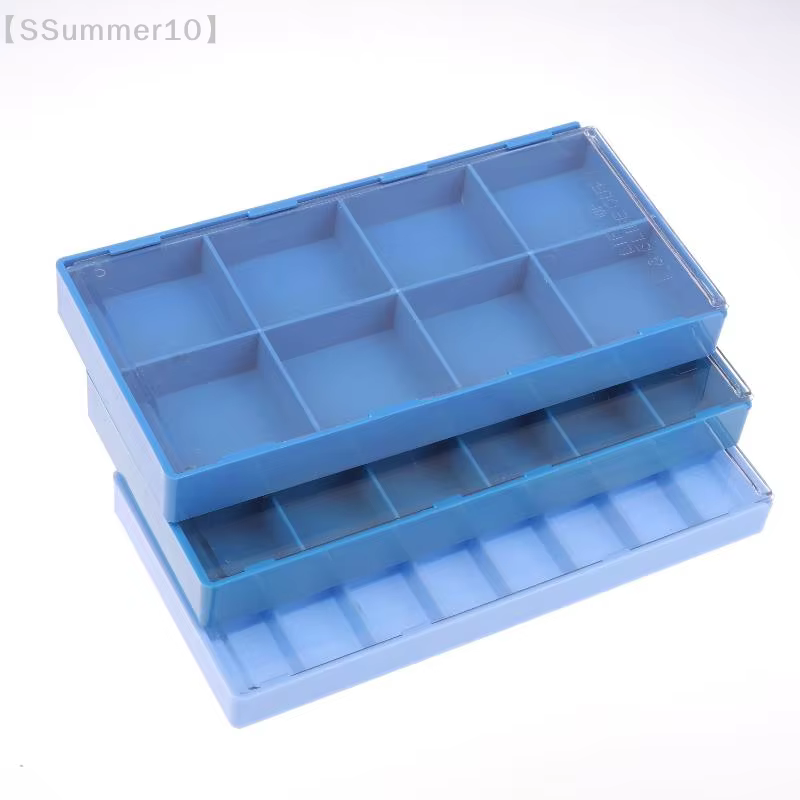 【SSummer10】 Boîte de rangement pour pièces de montre à 8/18/24 compartiments avec couvercle