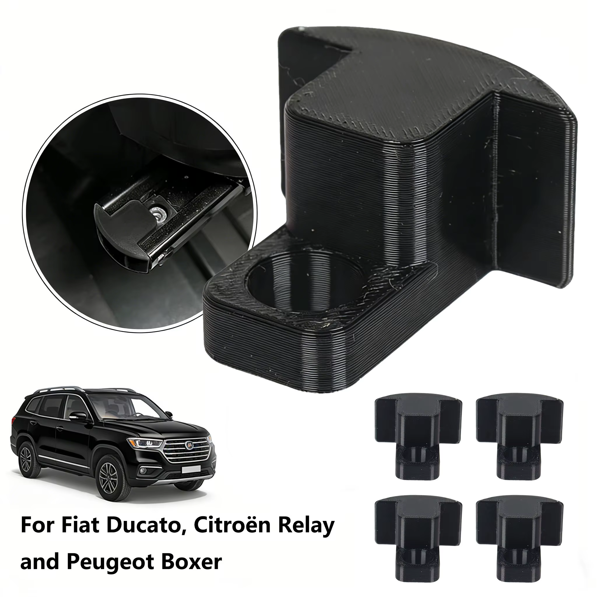 Protecteurs de rails de siège, 2/4 pièces, pour Fiat Ducato, Citroën Relay, Peugeot Boxer, caravanes, camping-cars, pièces de camping-car