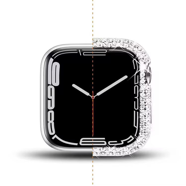 Coque en diamant + Film trempé pour Apple Watch
