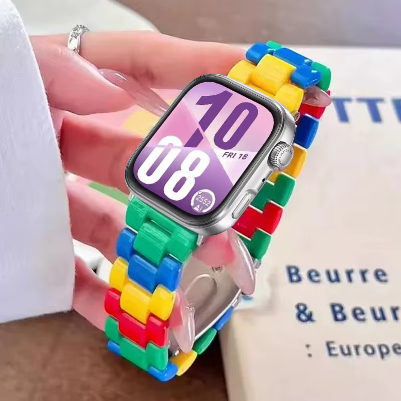 Bracelet en résine arc-en-ciel pour Huawei Watch Fit 5 5 Pro