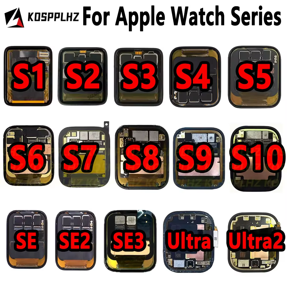 Pour Apple Watch série Series 1 2 3 4 5 6 7 8 9 10 affichage LCD écran tactile numériseur assemblée iWatch SE SE2 Ultra 38/42/40/44/41/45mm