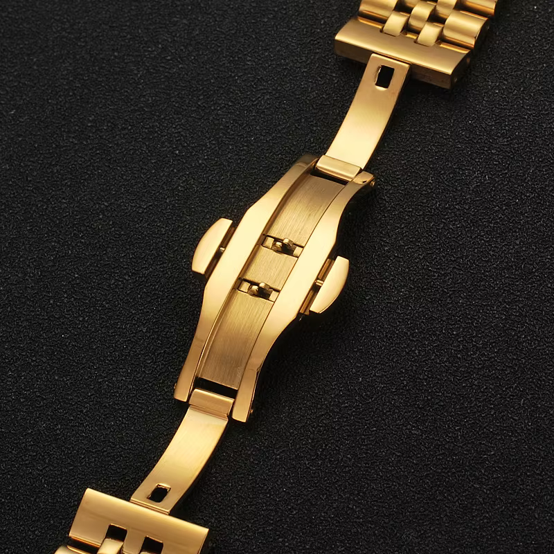 Bracelet de montre Fit Datejust Log Series Jubilee, 12 13 14 16 17 18 19 20 21 22mm, bracelet en acier inoxydable, interface à arc plat