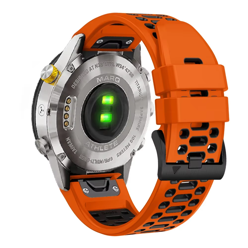 Nouveau bracelet de montre respirant bicolore Sport pour Garmin Fenix 7X 7 Pro 6X 6 Pro 5 5X Plus/Epix Pro 2 47 51