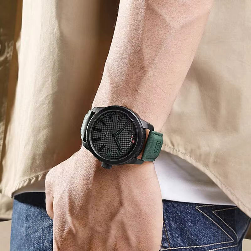 NAVIFORCE populaire homme montre-bracelet militaire sport antichoc étanche en cuir montre hommes mode horloge décontractée Relogio Masculino