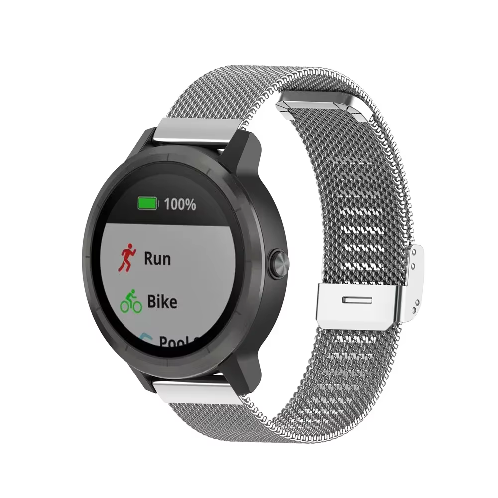 Bracelet de poignet en métal pour Garmin Forerunner 165 265 255 255S 265S 55 Venu 3S 3 2S 2 Plus Vivoactive 5 4 4S