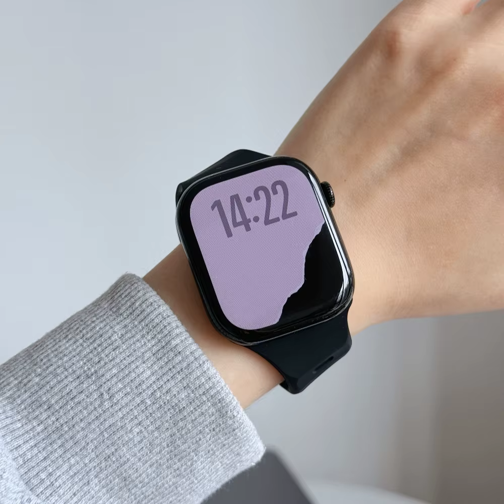 Bracelet de sport en silicone pour Apple Watch Ultra 49mm 40mm 41mm 44mm 45mm 46mm