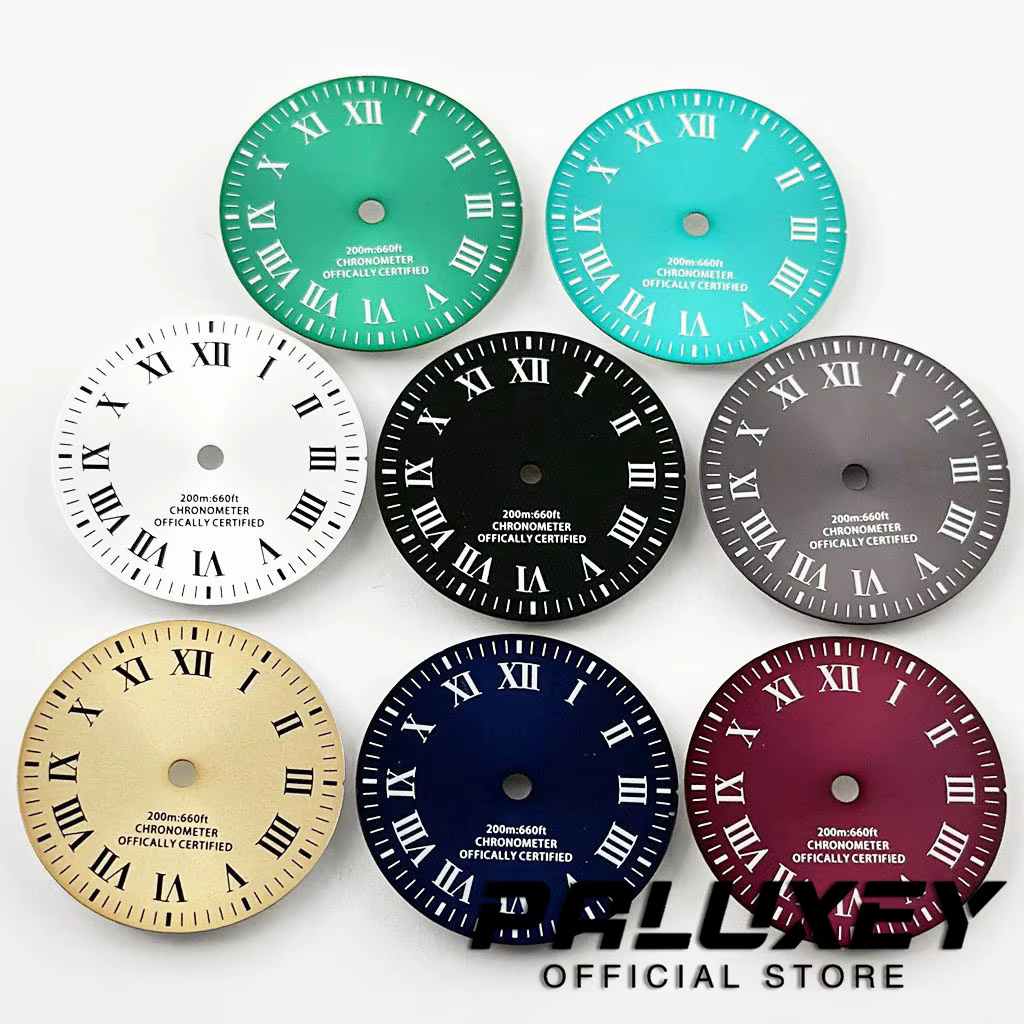 Cadran de montre vintage romain noir
