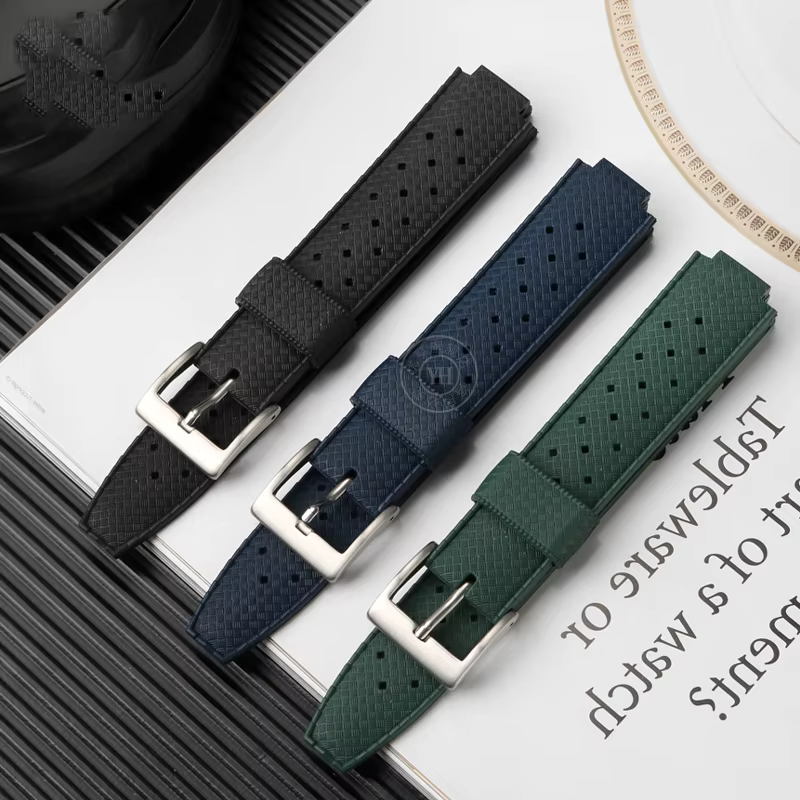 Bracelet de montre en silicone souple pour homme