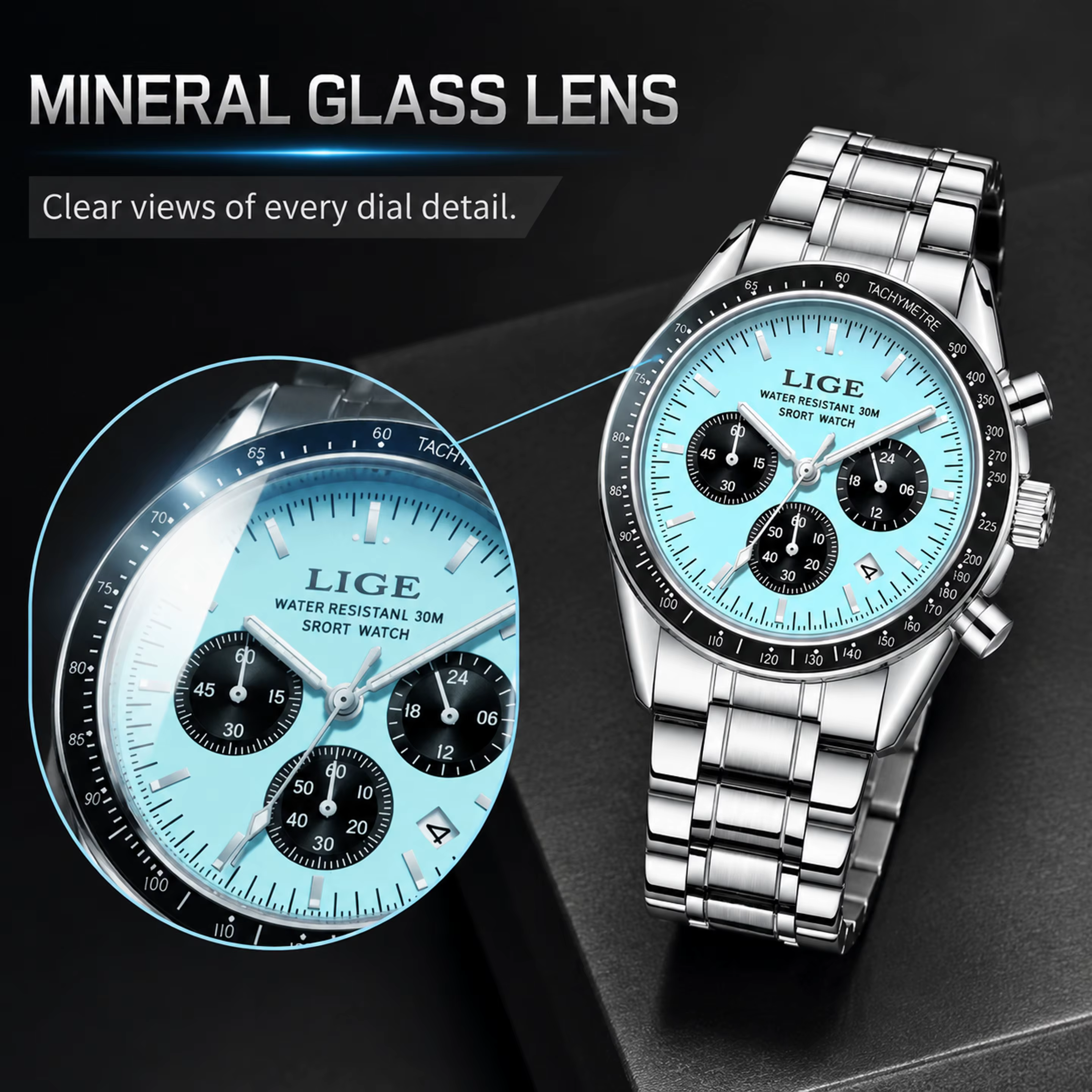Nouvelle Montre Sport Homme 2026 – Montre-Bracelet de Luxe de Marque Supérieure pour Hommes, Étanche, Militaire, à Quartz, Chronographe – Montre Homme