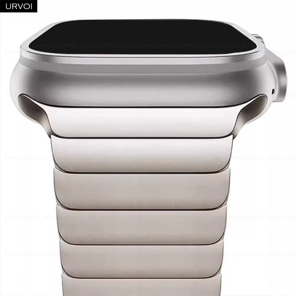 Bracelet à maillons URVOI pour Apple Watch Ultra 3 2 bandes Series11 10 9
