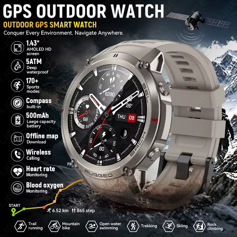 Montre connectée d'extérieur
