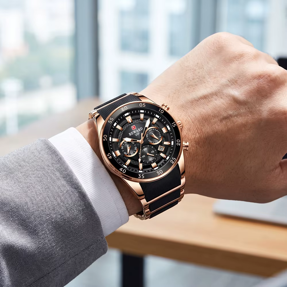 Montres de sport pour hommes à grand cadran