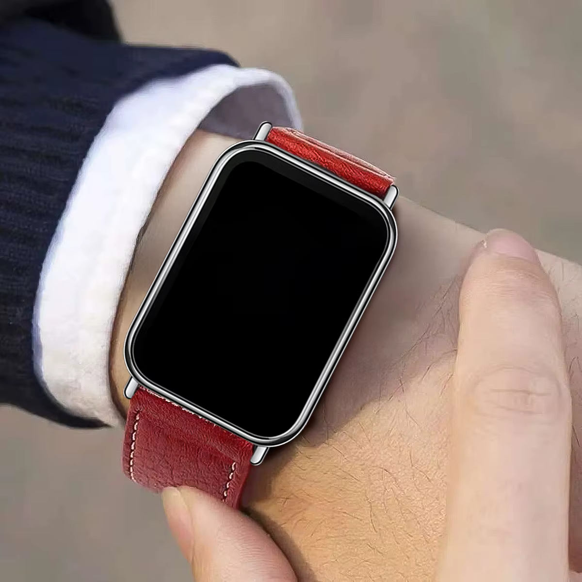 Bracelet en cuir pour montre Redmi 5 4