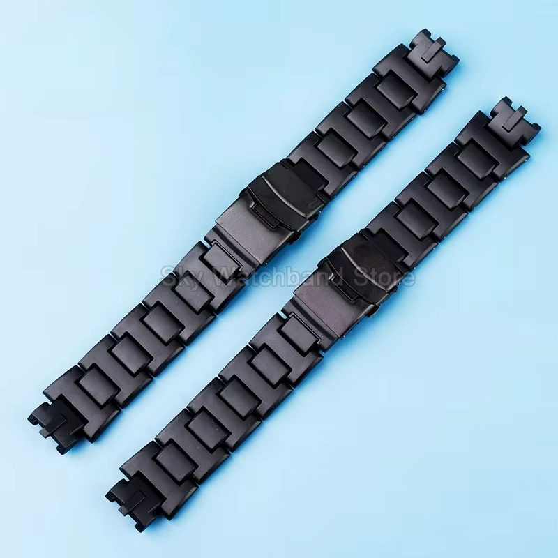 Pour Casio PRO TREK – bracelet de montre en plastique et acier noir