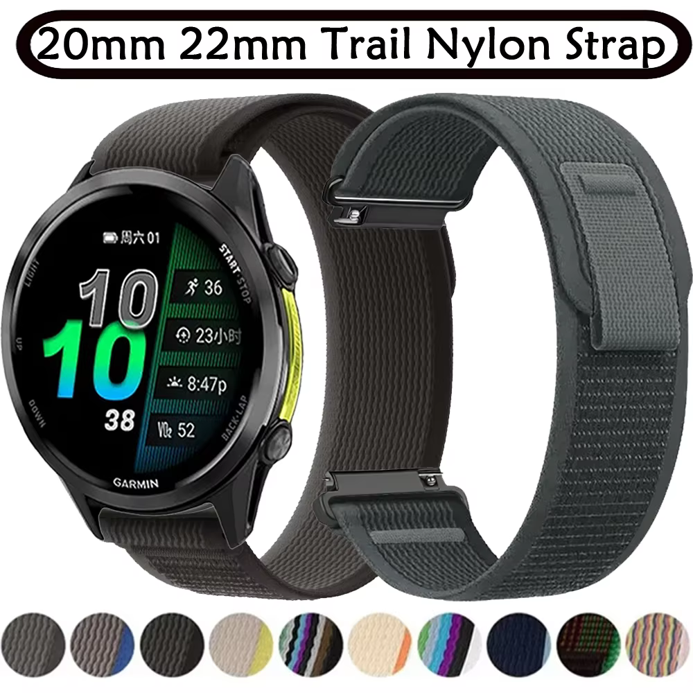 Sangle à boucle en Nylon pour Garmin Forerunner 965 955 570 970 165 55